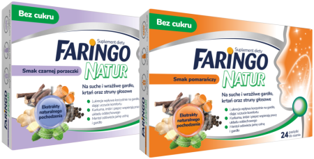 FaringoNatur – smak czarnej porzeczki i smak pomarańczy