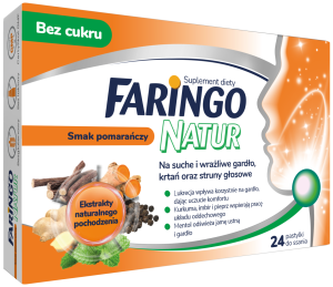 FaringoNatur, smak pomarańczy – opakowanie