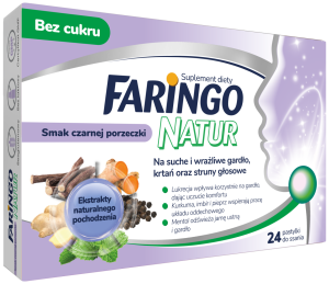 FaringoNatur, smak czarnej porzeczki – opakowanie